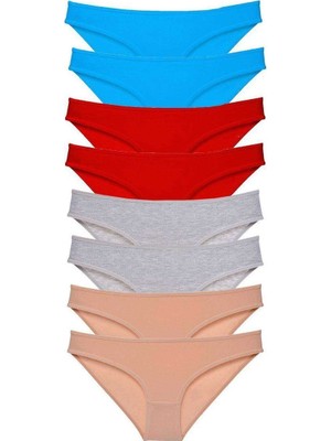 Aesco 8 Adet Süper Eko Set Likralı Kadın Slip Külot 534
