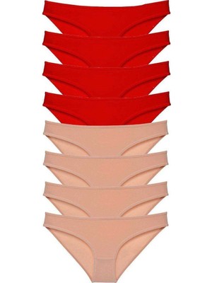 Aesco 8 Adet Süper Eko Set Likralı Kadın Slip Külot