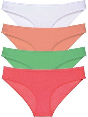 Aesco 4 Adet Süper Eko Set Likralı Kadın Slip Külot 526
