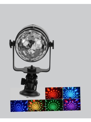 Zero Land Aconcept Ritme Duyarlı LED Disko Topu – Renkli Işık Gösterili Parti Lambası