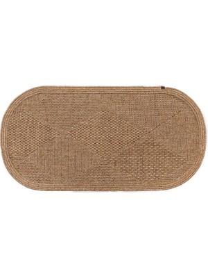 Vivense Boho Naturel Oval Jüt Taban Bohem Halı, 01, 120X180