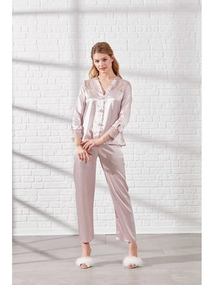 Aesco Pierre Cardin 6625 Kısa Gecelikli 6'lı Ipek Set