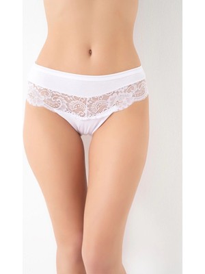 Aesco G-Box 932 Bayan Dantel Detaylı Cotton Bikini Külot