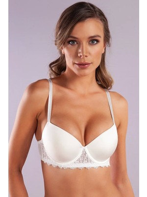 Aesco Garland Big Size Plunge Bra, Ekrı Konforlu ve Şık Sütyen