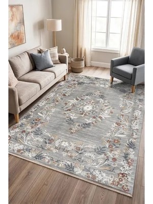 Vivense Koza Bohem Gri Multi Halı, A5853C, 80X150
