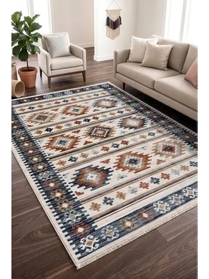 Vivense Koza Bohem Krem Multi Halı, A5849A, 80X150