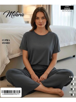 Aesco Mihra 20102 Kadın Oysho Kısa Kol Pijama Takımı