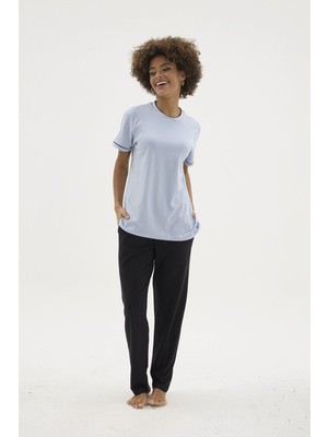 Aesco Kocabey KKT-26156K Kadın O Yaka Pijama Takımı