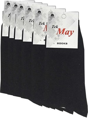 Aesco Siyah Erkek  Çorabı Tek- May Komet 6 Lı
