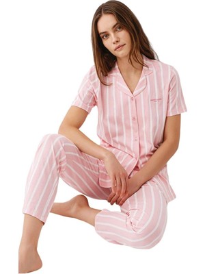 Aesco Gömlek Pijama Takım Kadın PC9153-S