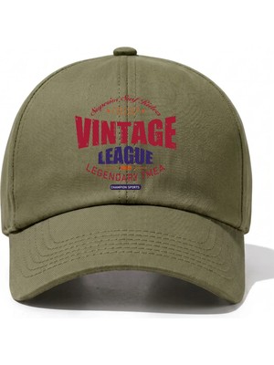 L'eivor Vintage League Baskılı Çıt Çıtlı Şapka