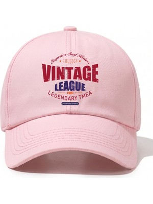 L'eivor Vintage League Baskılı Çıt Çıtlı Şapka