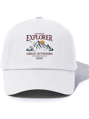 L'eivor Mountain Explorer Baskılı Çıt Çıtlı Şapka