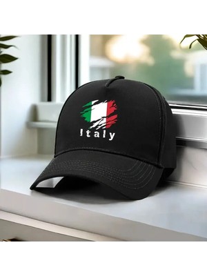 L'eivor Italy Baskılı Çıt Çıtlı Şapka