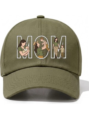 L'eivor Mom - Anne & Oğul Çok Özel Tasarım Baskılı Pamuk Şapka