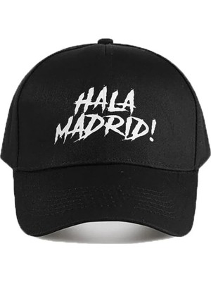 L'eivor Hala Madrid Baskılı Çıt Çıtlı Şapka