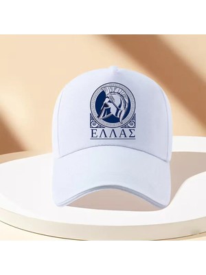 L'eivor Antik Yunanistan Baskılı Çıt Çıtlı Şapka