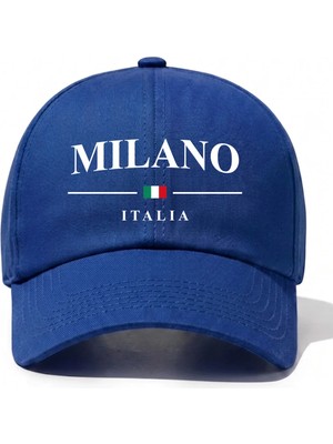 L'eivor Milano Italia Baskılı Çıt Çıtlı Şapka