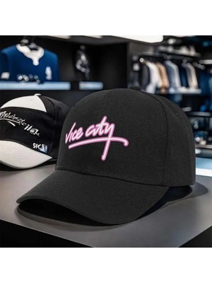 L'eivor Vice City Baskılı Çıt Çıtlı Şapka