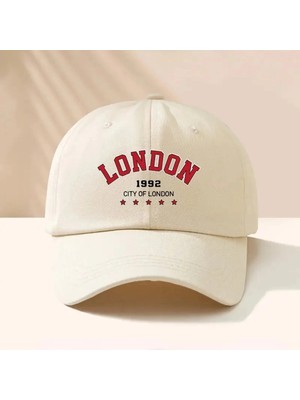 L'eivor City Of London Baskılı Çıt Çıtlı Şapka