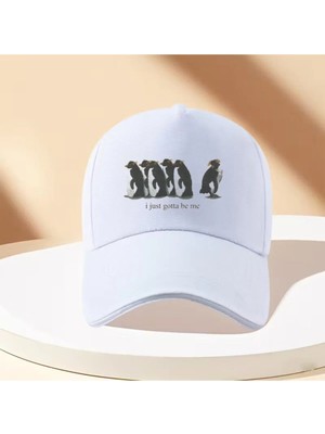 L'eivor Ama Neden? Nihilist Penguen Baskılı Çıt Çıtlı Şapka