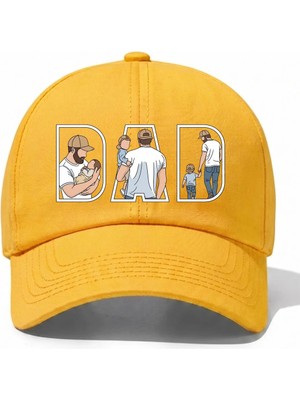 L'eivor Dad - Baba & Oğul Çok Özel Tasarım Baskılı Pamuk Şapka