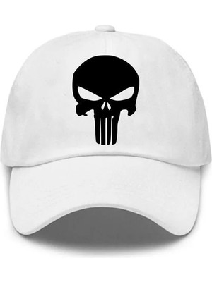 L'eivor Punisher Baskılı Çıt Çıtlı Şapka