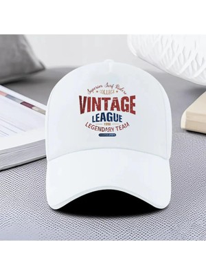 L'eivor Vintage League Baskılı Çıt Çıtlı Şapka