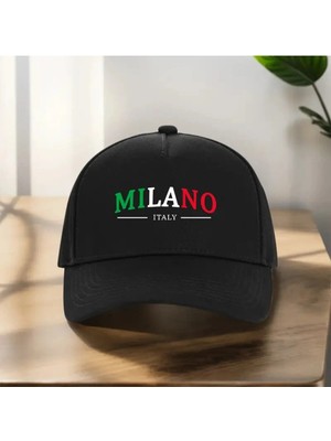 L'eivor Milano Baskılı Çıt Çıtlı Şapka