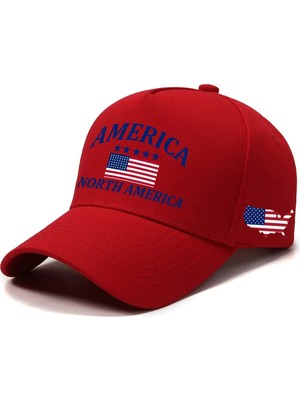 L'eivor North America Baskılı Çıt Çıtlı Şapka