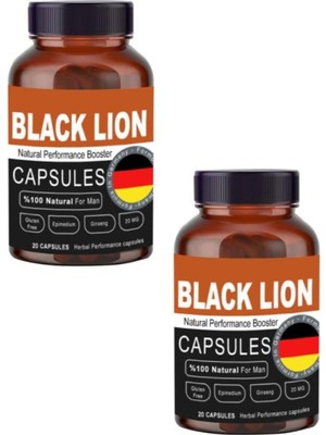 Vexor Black Lion Men Booster Erkeklere Özel Bölge Destekleyici 20'li x 2 Adet
