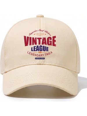 L'eivor Vintage League Baskılı Çıt Çıtlı Şapka
