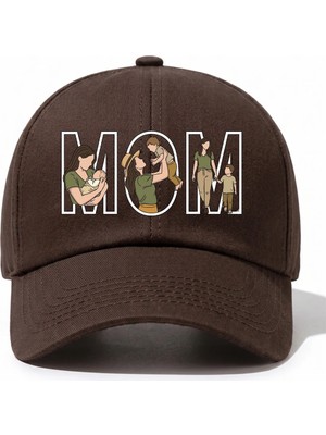 L'eivor Mom - Anne & Oğul Çok Özel Tasarım Baskılı Pamuk Şapka