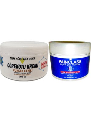 Vexor Çörekotu Çörek Otu Kremi White Box 200 ml + Painclass Kuyruk Yağı Kremi 100 ml / Krem Seti