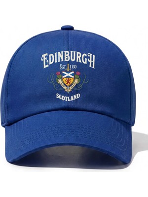 L'eivor Edinburgh Scotland Baskılı Pamuk Şapka