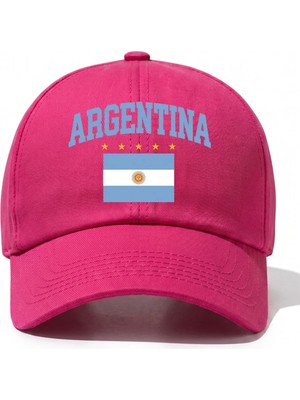 L'eivor Argentina Baskılı Pamuk Şapka