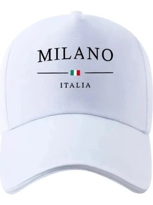 L'eivor Milano Italia Baskılı Çıt Çıtlı Şapka