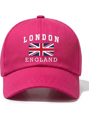 L'eivor London England Baskılı Pamuk Şapka