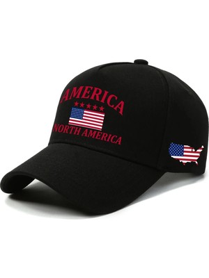 L'eivor North America Baskılı Çıt Çıtlı Şapka