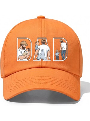 L'eivor Dad - Baba & Oğul Çok Özel Tasarım Baskılı Pamuk Şapka
