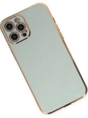 Vexor iPhone 12 Pro Max Kılıf Volet Silikon - Açık Yeşil