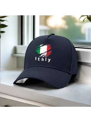 L'eivor Italy Baskılı Çıt Çıtlı Şapka