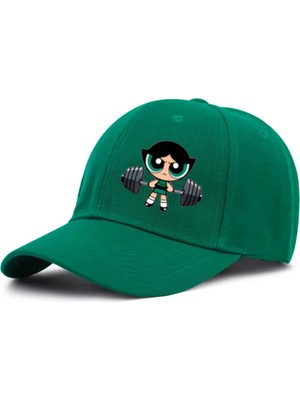 L'eivor Powerpuff Girls Baskılı Çıt Çıtlı Şapka