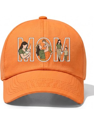 L'eivor Mom - Anne & Oğul Çok Özel Tasarım Baskılı Pamuk Şapka