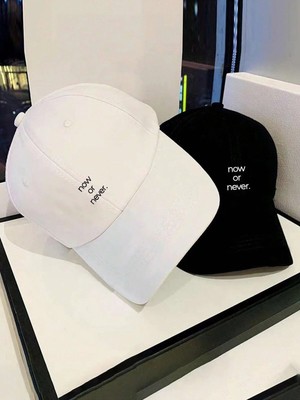 L'eivor Now Or Never. Baskılı Sevgili Çift Kombini Çift 2' Li Çıt Çıtlı Şapka