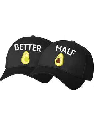 L'eivor Better & Half Baskılı Çift 2' Li Çıt Çıtlı Şapka