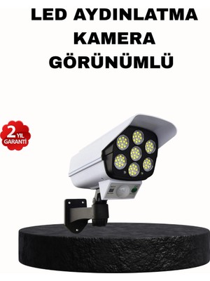 Astraltech Güneş Enerjili Güvenlik Işığı Dış Mekan 5 Eksen Ayarlı ve Pır Hareket Sensörlü