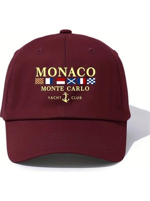 L'eivor Monaco Monte Carlo Yacht Club Baskılı Çıtlı Şapka