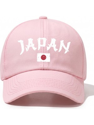 L'eivor Japan Baskılı Siyah Çıt Çıtlı Şapka