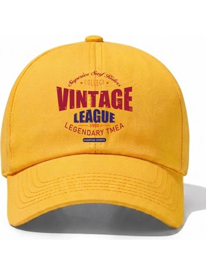 L'eivor Vintage League Baskılı Çıt Çıtlı Şapka